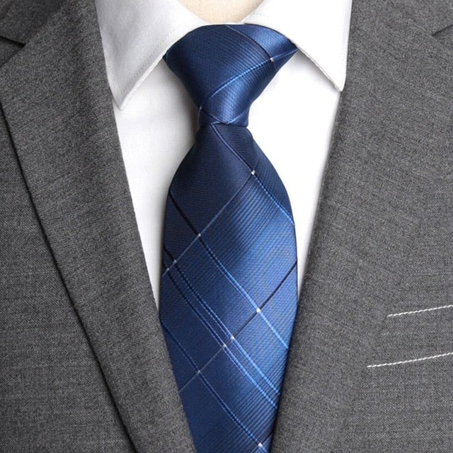 classic men business formal wedding tie 8cm stripe neck tie fashion shirt dress accessories