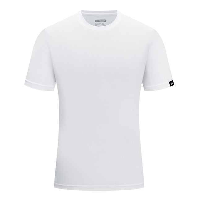 Brand SANHENG Men Summer Casual Outdoor T-Shirt Men Sports T-Shirt Plus Size Sport Fast-Dry Breathable Tops