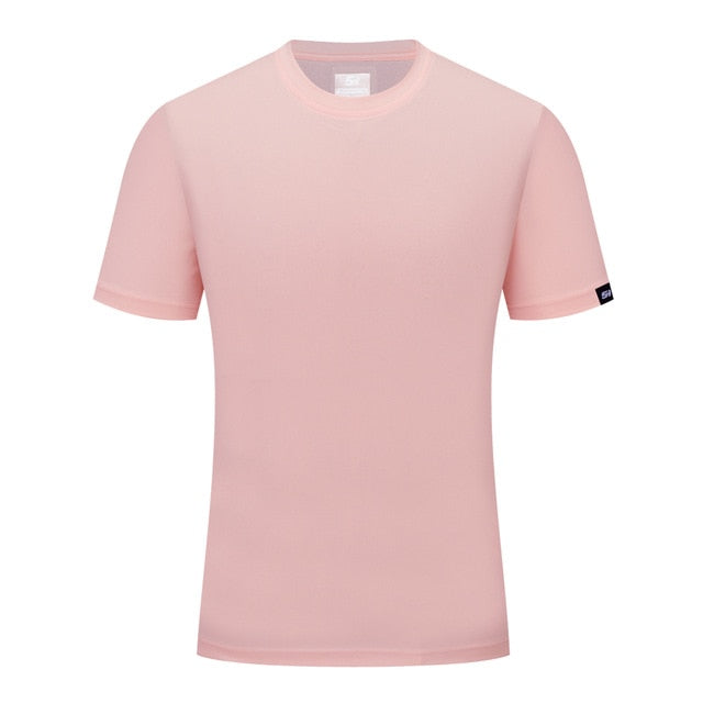 Brand SANHENG Men Summer Casual Outdoor T-Shirt Men Sports T-Shirt Plus Size Sport Fast-Dry Breathable Tops