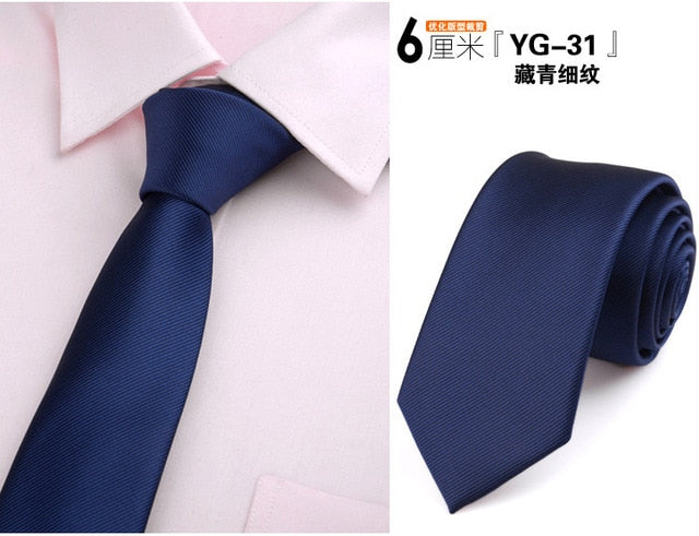 tie skinny 6cm ties for men Wedding dress necktie fashion plaid cravate business gravatas para homens slim shirt accessories lot