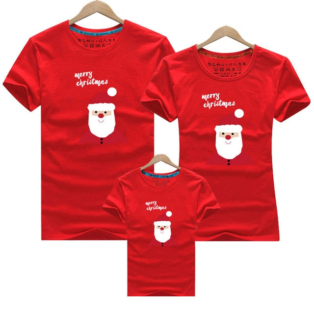 Family Clothing 2020 Christmas Snowman Print Kid T-shirts Mommy and Me Clothes Mother Daughter Father Family Matching Outfits