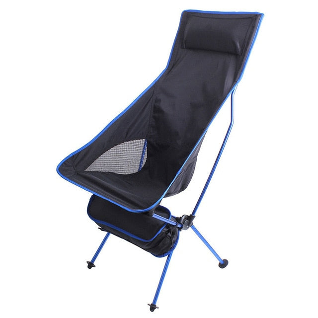 Outdoor Camping Chair Oxford Cloth Portable Folding Lengthen Camping Ultralight Chair Seat for Fishing Festival Picnic BBQ Beach