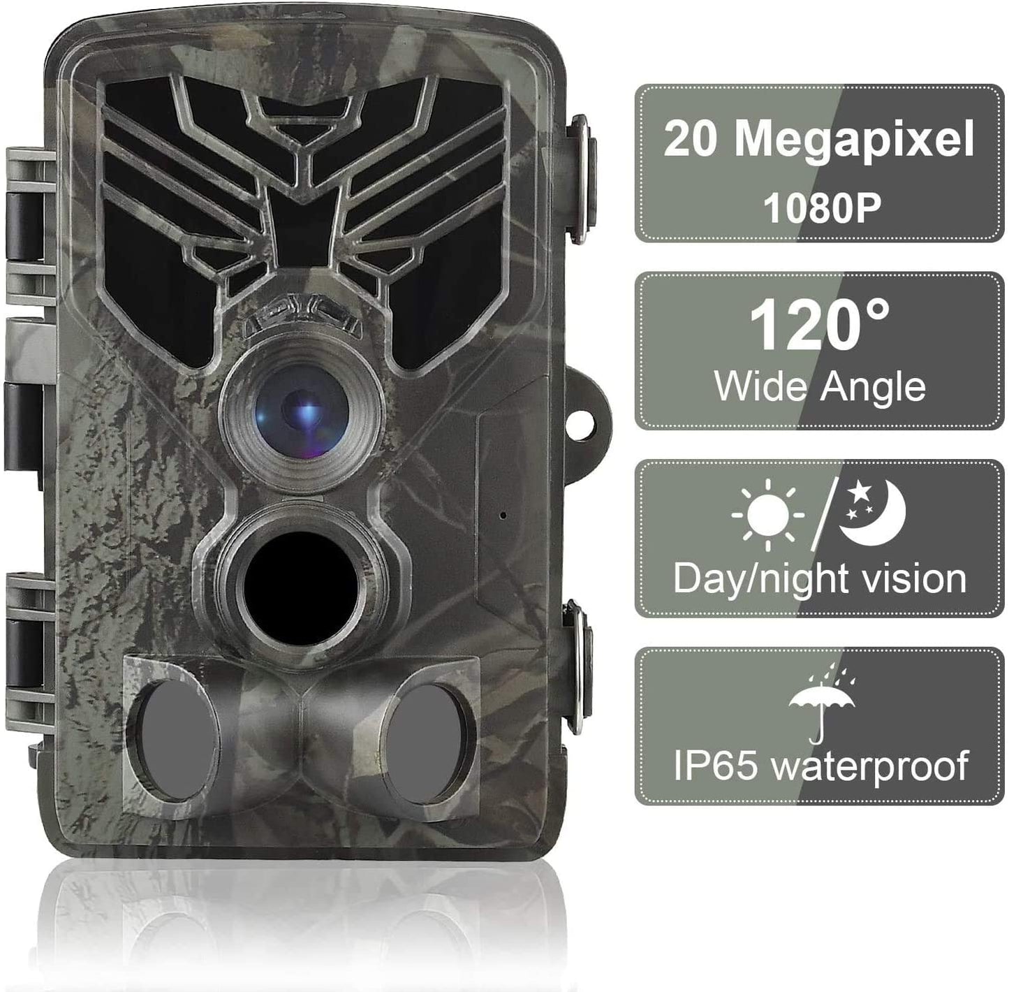HC-810A 1080P 20MP HD Hunting Wildlife Camera Scouting Trail Camera Wildview PIR Motion Night Vision Camera Home Safe Game Cam