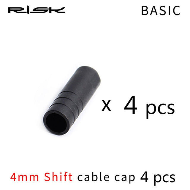RISK 4/5mm Bicycle Brake Cable End Cap With Seal Ring Parts Dustproof Outer Cable Tube End Tip Cap For MTB Road Bike Shift Brake