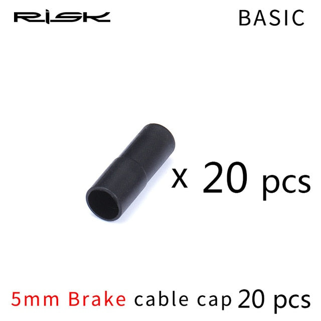 RISK 4/5mm Bicycle Brake Cable End Cap With Seal Ring Parts Dustproof Outer Cable Tube End Tip Cap For MTB Road Bike Shift Brake