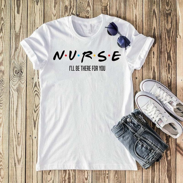 Women t-shirt keep calm nurse t-shirt summer funny design nurse top casual ladies casual tee Harajuku girl t-shirt
