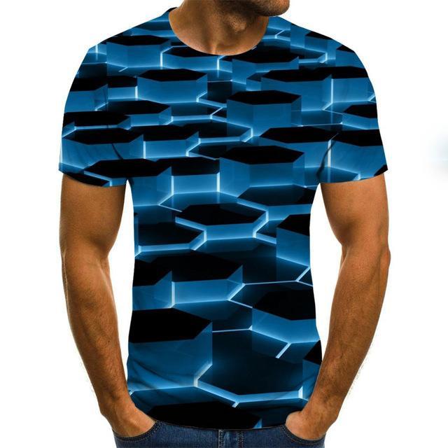 Summer Three-dimensional 3D vortex T-shirt Men Women Fashion 3D T Shirt Short Sleeve Harajuku Hip Hop Cute Tshirt