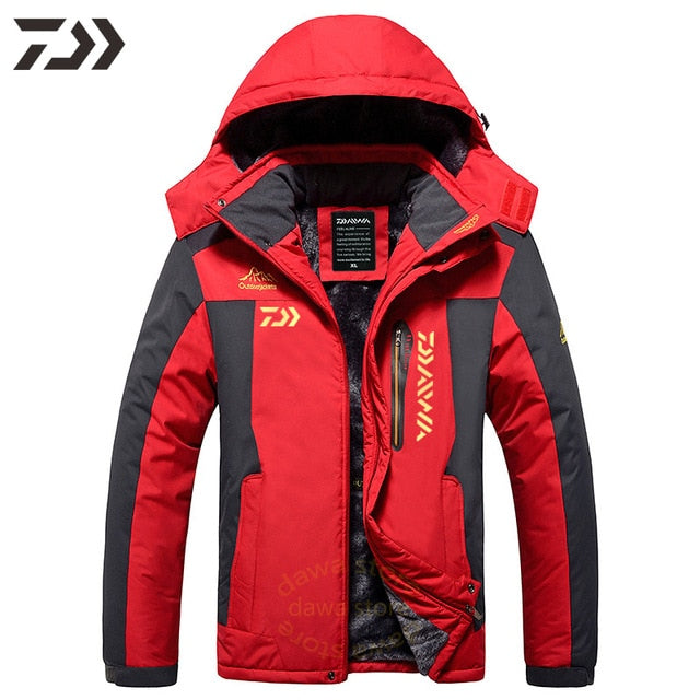 Fishing Clothes Waterproof Suit for Fishing Jacket Windproof Warm Thick Pants Fishing Shirt Sports Wear Fishing Suit Winter Men
