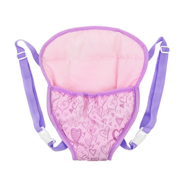 Dolls Out Going Carry Bag Sleeping Bag Doll Accessory for 43cm Baby New Born Doll 18 Inch Doll Backpack Bag