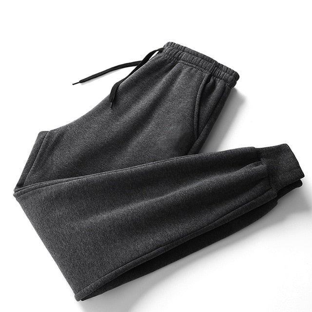 KKSKY Mens Warm Sweatpants Cotton Thick Pants Winter Oversized Joggers Man Clothing Streetwear Sports Fashion Trouser 8XL 2020