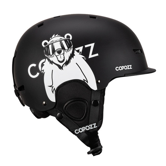 COPOZZ New Unisex Ski Helmet Certificate Half-covered Anti-impact Skiing Helmet For Adult and Kids Ski Snowboard safety Helmet