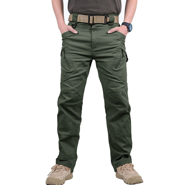 Military Tactical Pants Men Multi-pocket SWAT Combat Army Trousers Male IX9 Waterproof Wear Resistant Cargo Joggers Big Size 5XL