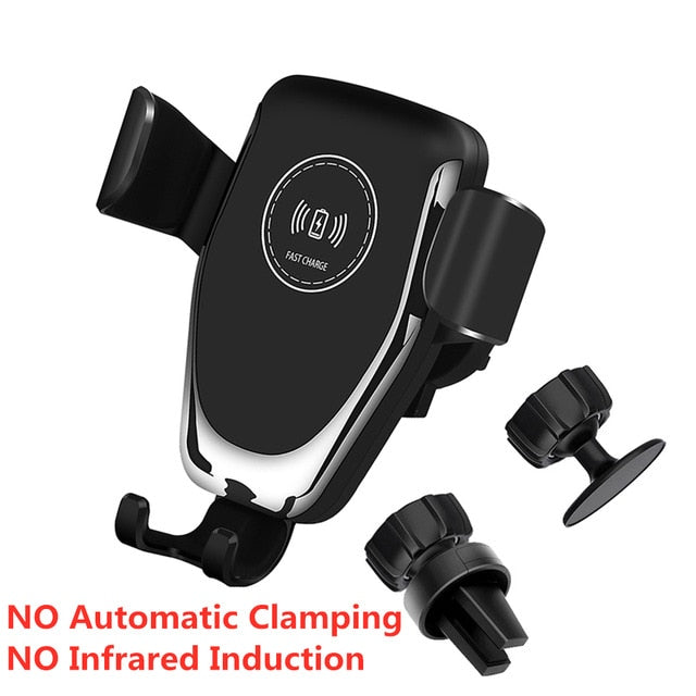 Automatic Clamping 15W Fast Car Wireless Charger for Samsung S20 S10 iPhone 12 11 Pro XS XR 8 Infrared Sensor Phone Holder Mount