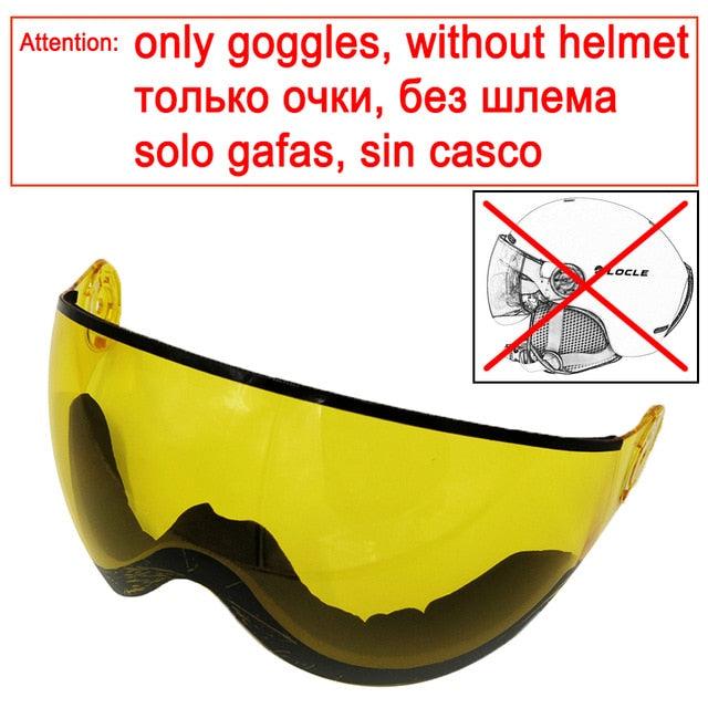 LOCLE Skiing Helmet Ultralight PC+EPS CE EN1077 Men Women Ski Helmet Outdoor Sports Snowboard/Skateboard Helmet