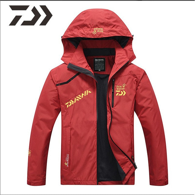 Fishing Suit Men Spring Autumn Thin Fishing Clothing Hooded Sports Hiking Fishing Jacket Outdoor Clothes Fishing Wear