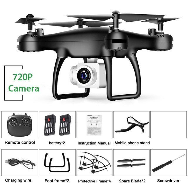 Drone 4k Profesional with Camera WIFI FPV RC Quadrocopter Drones Aerial Photography Ultra-Long Life Detachable Camera Dron Toy