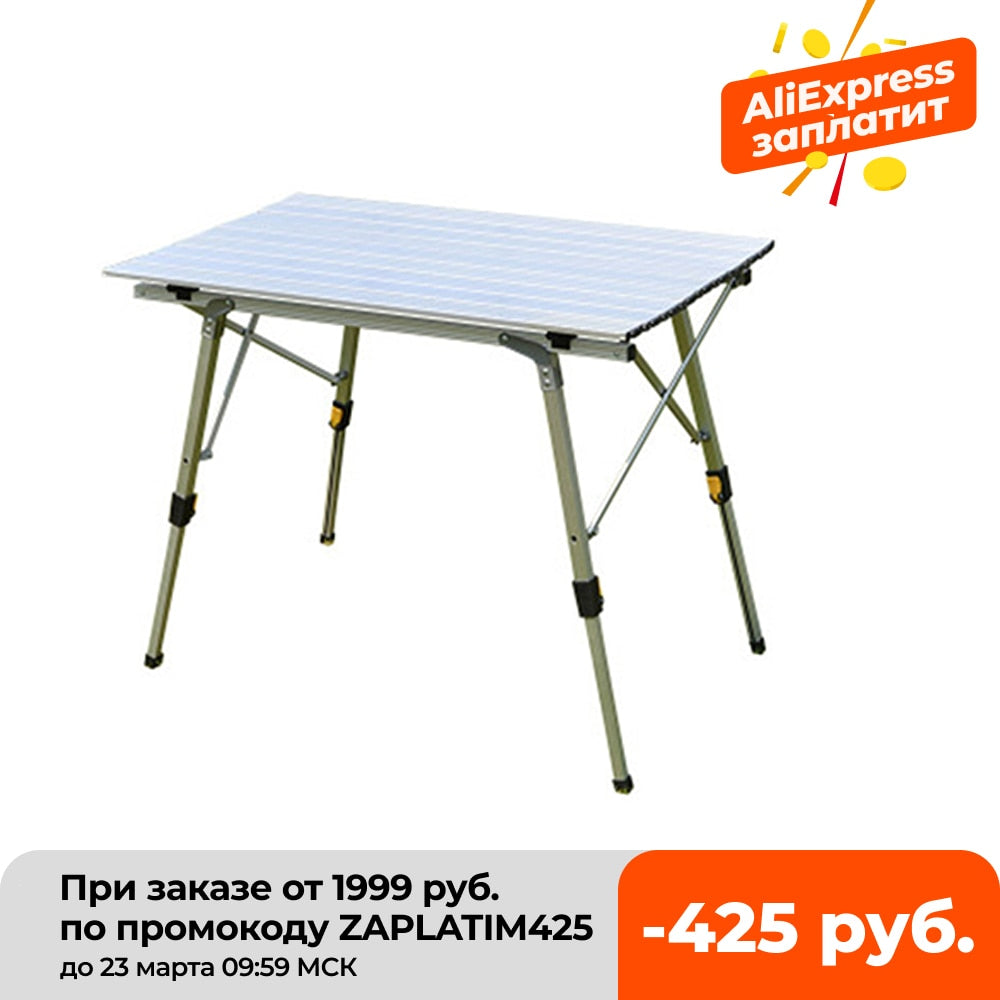 Folding Camping Table Outdoor BBQ  Backpacking Aluminum Alloy Desk Furniture Computer Bed Portable Durable Barbecue Lightweight