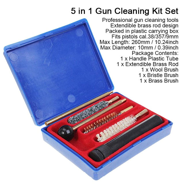 24pcs Gun Cleaning Kit Universal Gun Brush Tool for Pistol Hunting Rifle Shotgun Firearm Cleaner Hunting Accessories