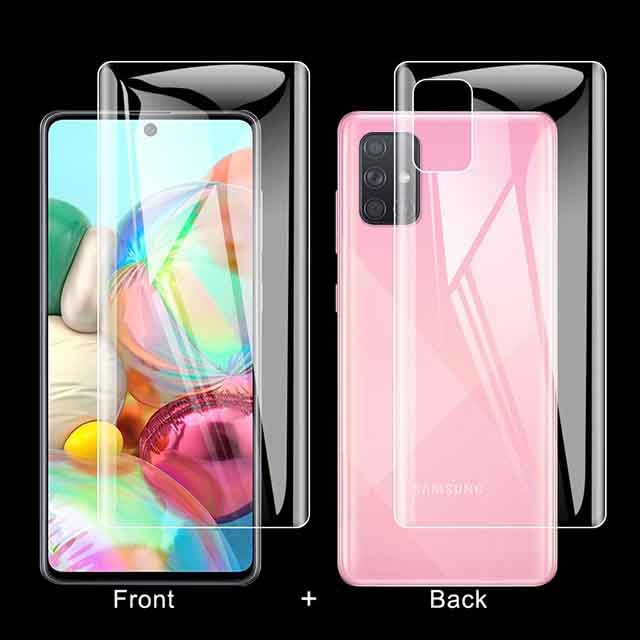 100D Hydrogel Film For Samsung Galaxy M21 A21s A51 A71 A12 A31 A32 A02s M31S Back Screen Protector For Samsung A 51 Camera Glass