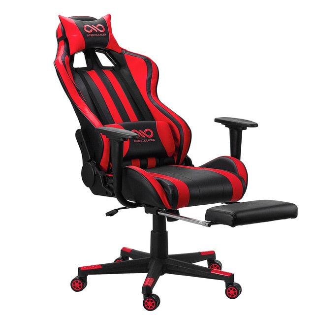 Leather Office Gaming Chair Home Internet Cafe Racing Chair WCG Gaming Ergonomic Computer Chair Swivel Lifting Lying Gamer Chair