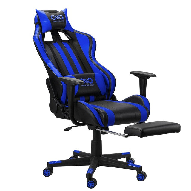 Leather Office Gaming Chair Home Internet Cafe Racing Chair WCG Gaming Ergonomic Computer Chair Swivel Lifting Lying Gamer Chair