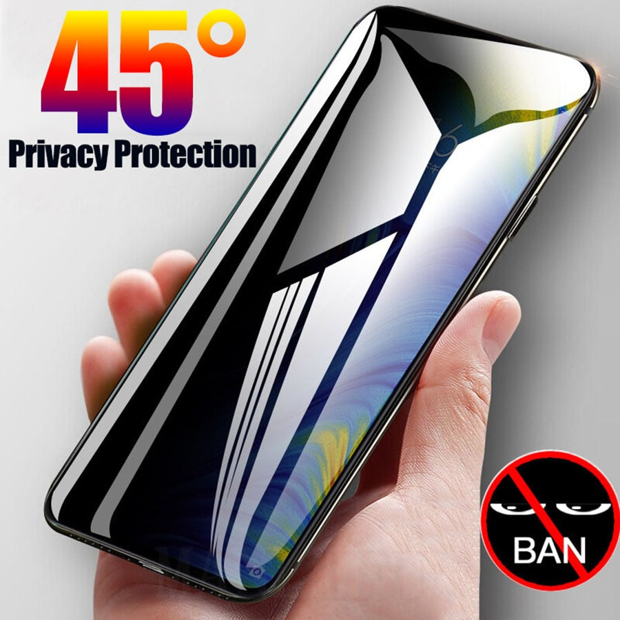 Anti Spy Tempered Glass For Xiaomi Redmi Note 9 8 7 Pro 10 9s 8T 9A 8A Screen Protector Poco F2 Pro Pocophone F1 Mi 9T Lite K30